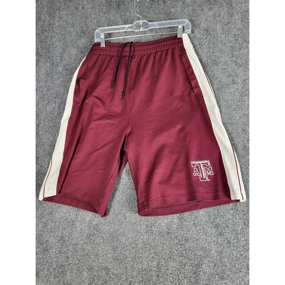 Under Armour Texas A&M Aggies Athletic Shorts Men Sz XL Maroon‎ White Trim Gym